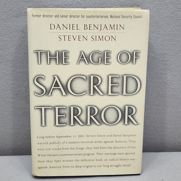 The Age of Sacred Terror by Daniel Benjamin, Steven Simon First Edition - Picture 1 of 7